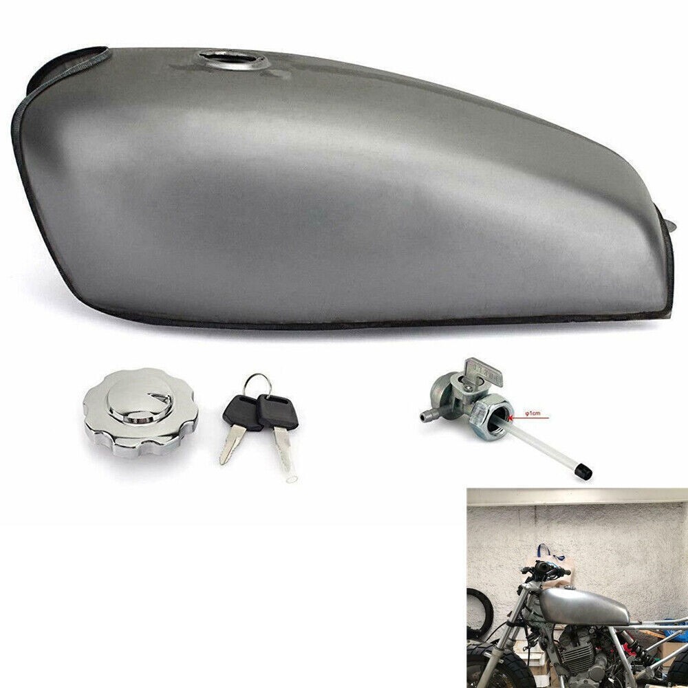 9L 2.4 Gal Universal Cafe Racer Gas Fuel Tank for Honda XF 125 for Yamaha XS