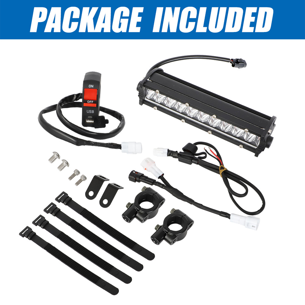 60W Dirt Bike LED Headlight Light Bar Kit For Honda CRF110 CR250 CRF250R CRF450R