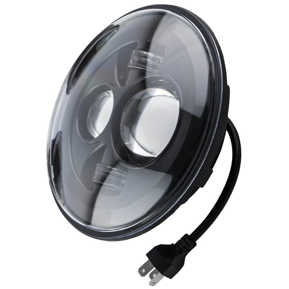 New 200W 7″ Inch LED Projector Headlight & 4.5″ Passing Lights for Motorcycle