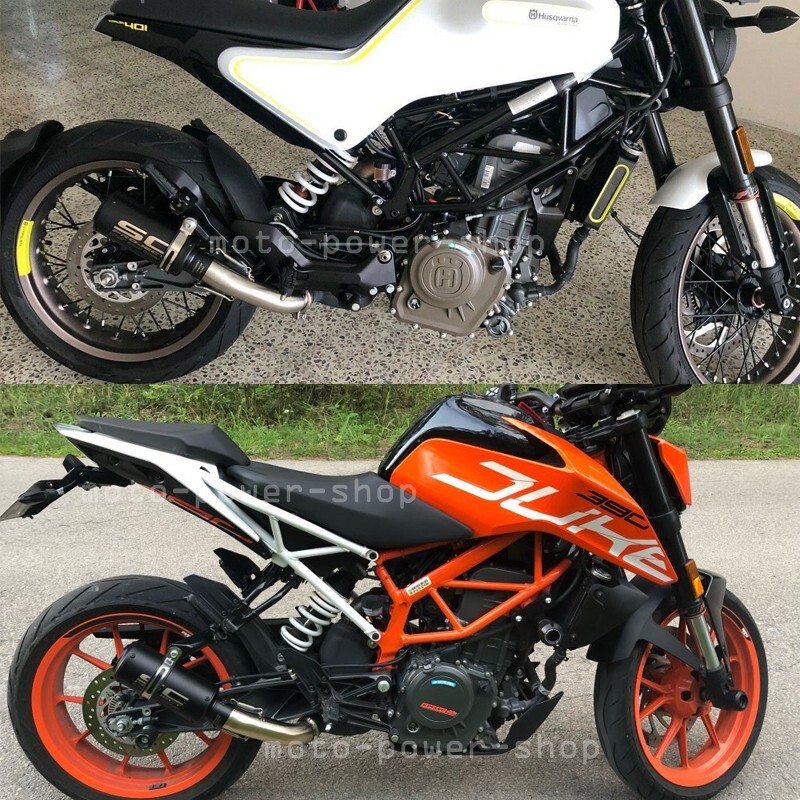 Modified Muffler Exhaust Pipe Black Slip on for DUKE 390 RC390 125 250 2017-2020