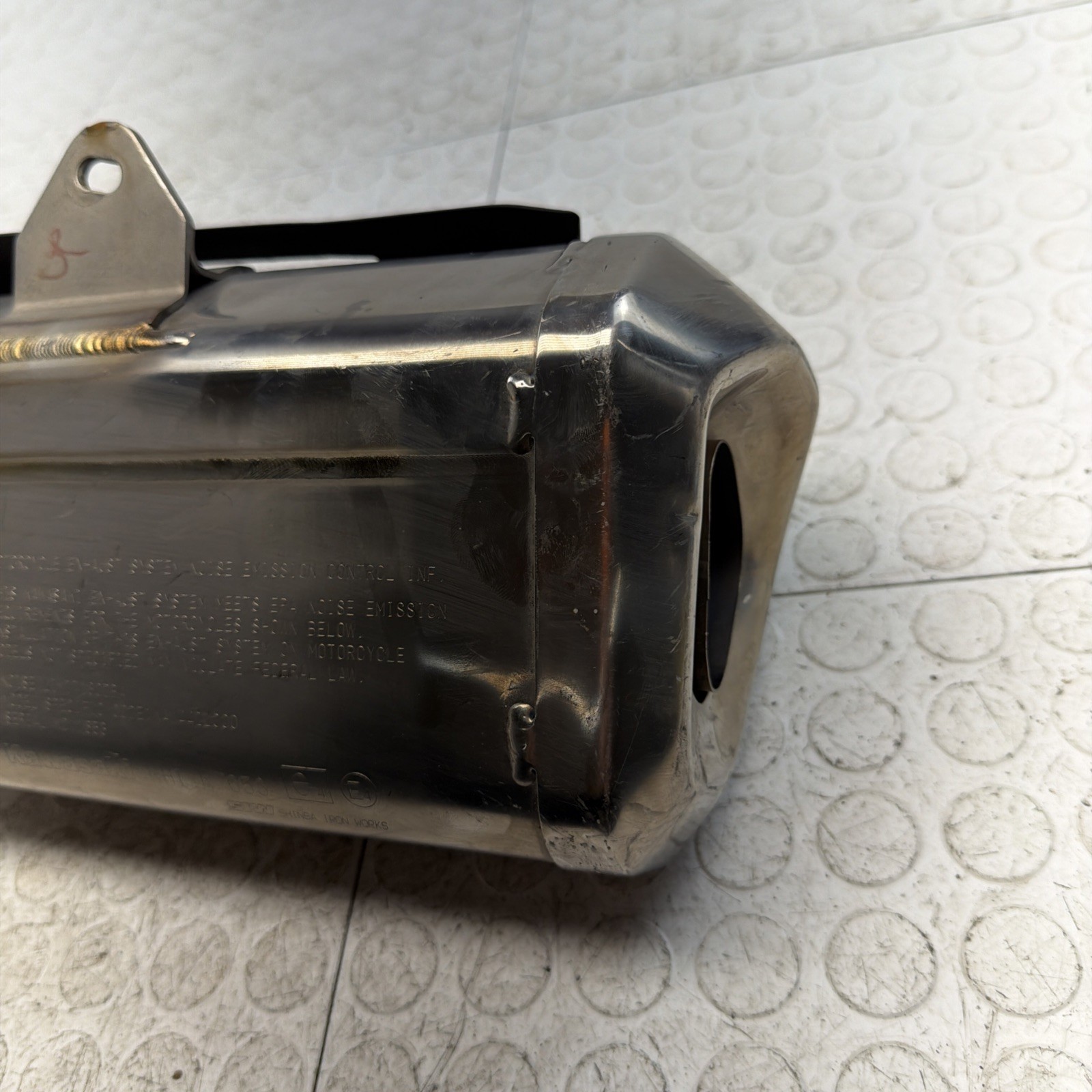 Kawasaki ZX-10R Ninja 2017 exhaust silencer tail pipe OEM SIW SHINBA