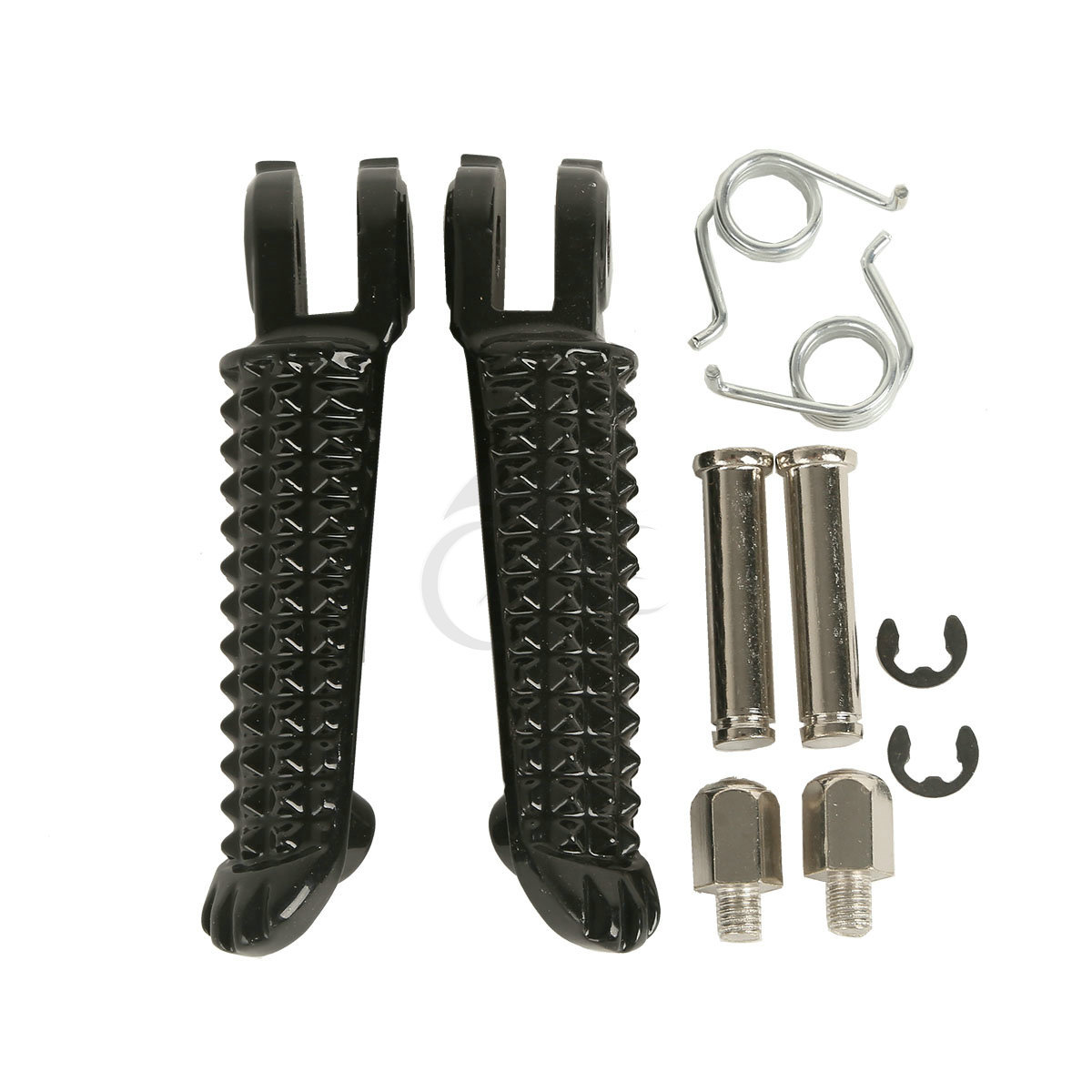 Black Front Footrest Foot Pegs Fit For Yamaha YZF R6 03-20 R1 1998-23 R6S 03-09