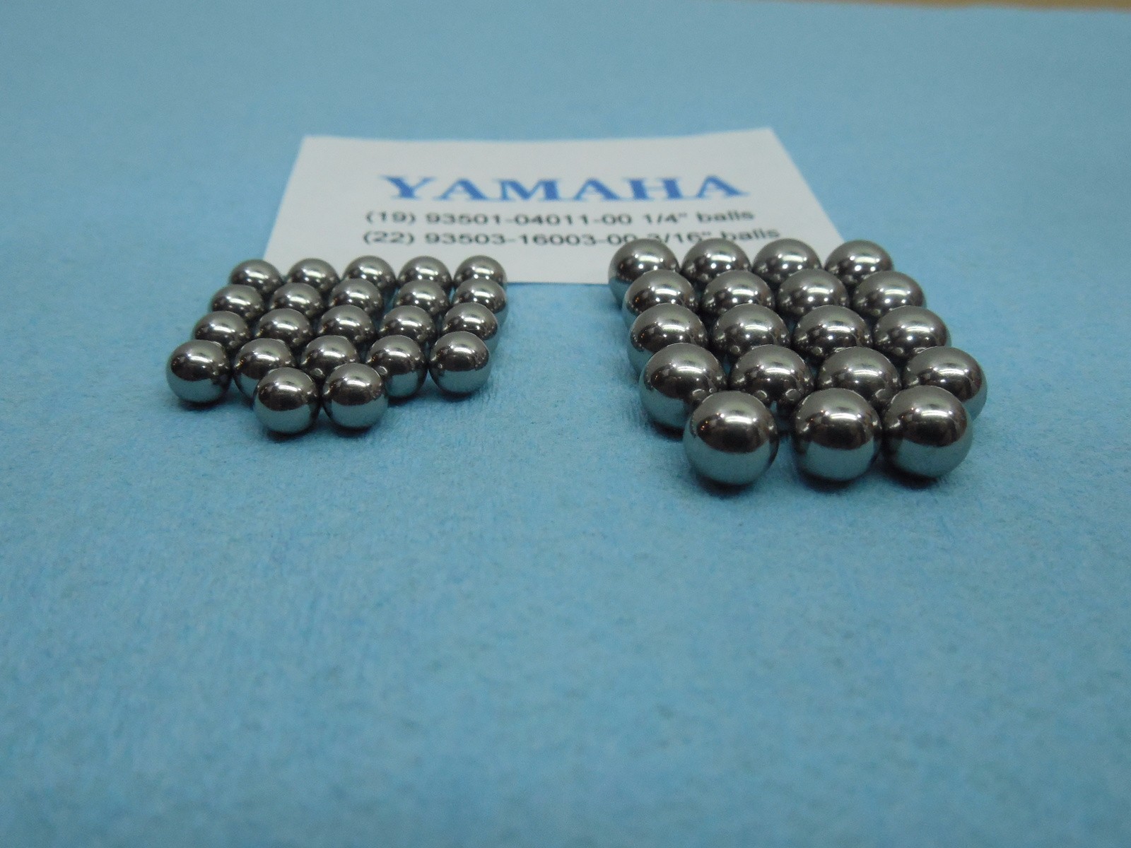 Yamaha Triple Tree Clamp Steering Stem new Ball Bearings (22 small & 19 big)