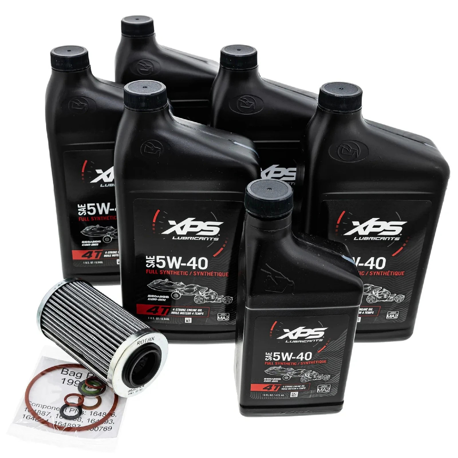 CAN AM FULL SYNTHETIC OIL CHANGE KIT 5W-40 SPYDER ROTAX 1330 ENGINE 9779484 OEM