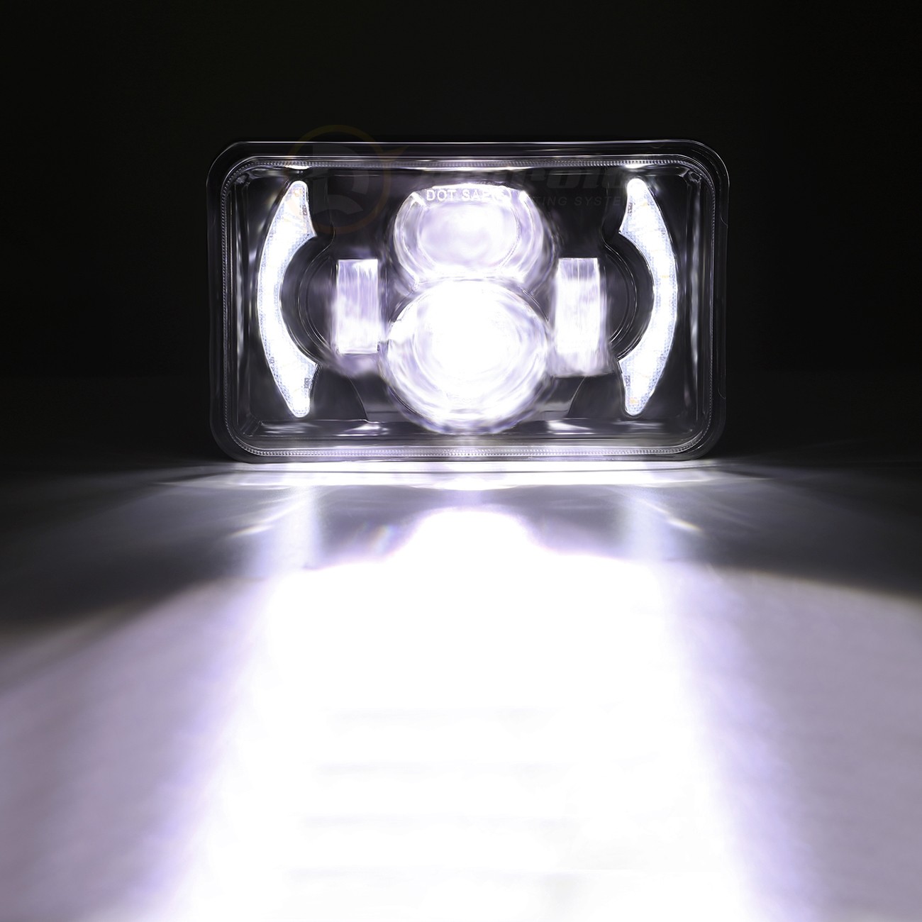 Motorcycle 4×6 inch Square LED Headlight For Yamaha BW200 350 50 XT225 350 WR250