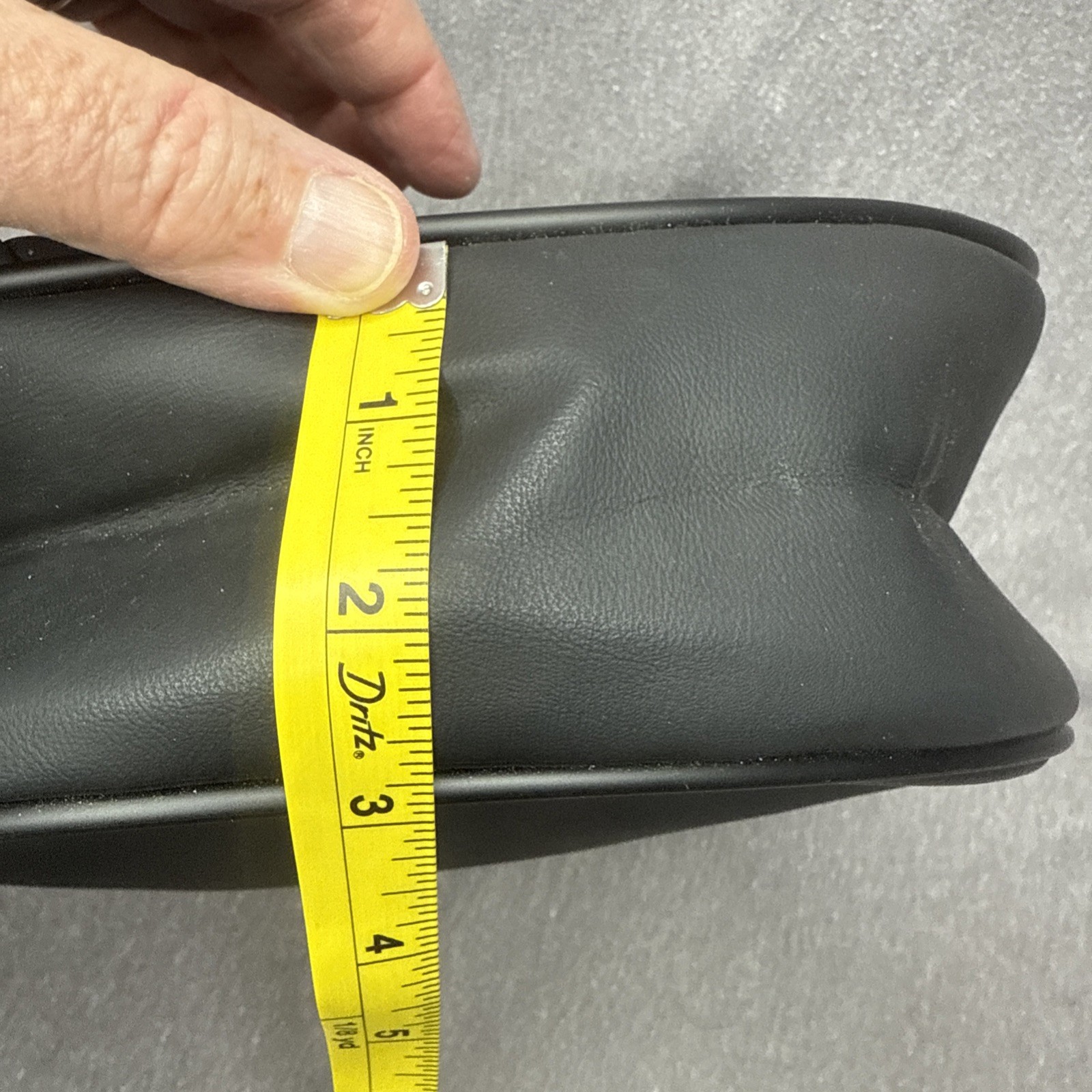 Universal Motorcycle Passenger Pillion Seat Cover Pad — Black Synthetic Leather