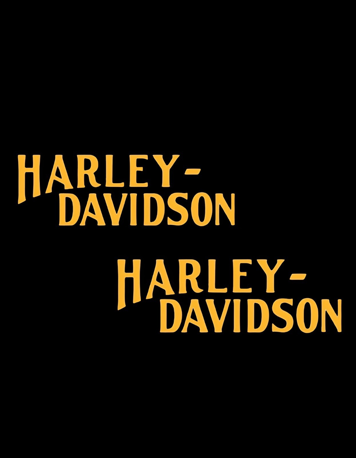 HD big letters motorcycle custom Decals #2 gold 7.87″x3.14″ Vinyl Decal.
