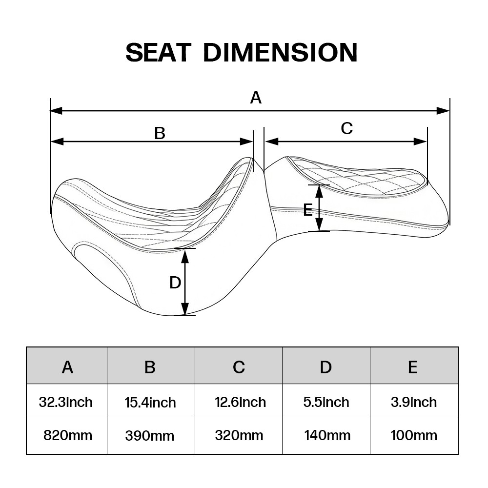 Comfortable Seat Gel Cushion For Kawasaki Vulcan 900 Custom 2007-2023 2024 2025