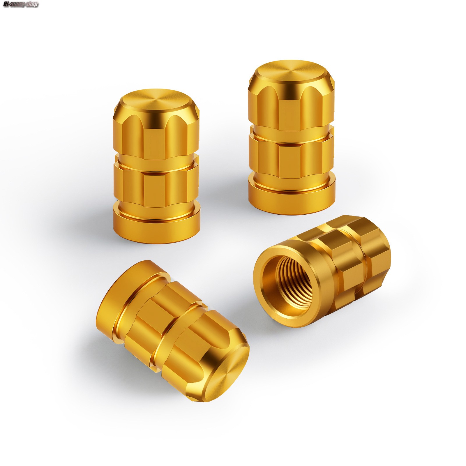 CNC Car Motorcycle Bike Valve Core Cap Tires Gas Nozzle Cover Aerated Mouth Cup