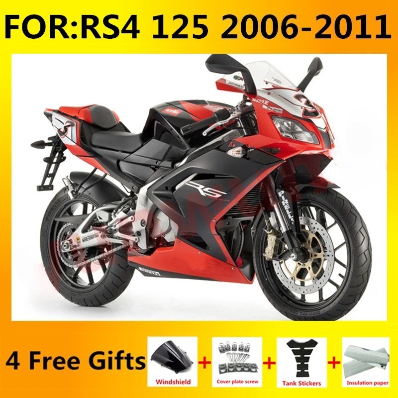 Injection Molded ABS Full Fairing Bodywork Kit For Aprilia RS125 2006‑2011