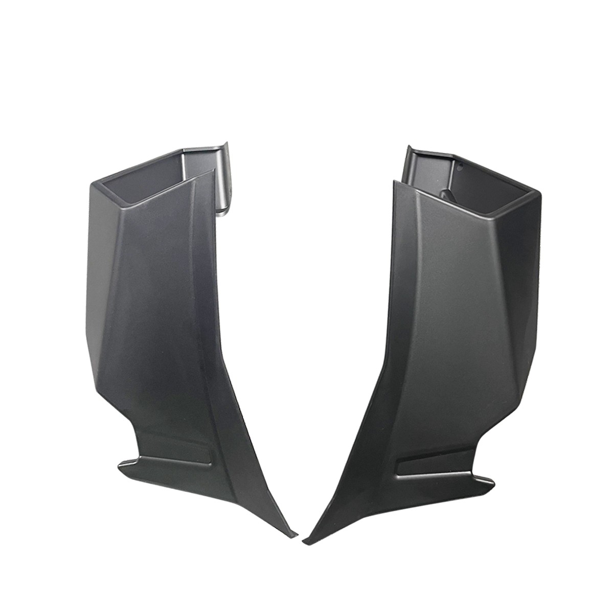 Side Winglets Wing Spoiler Fairing Black Matte For Honda CBR650R 2019-2026