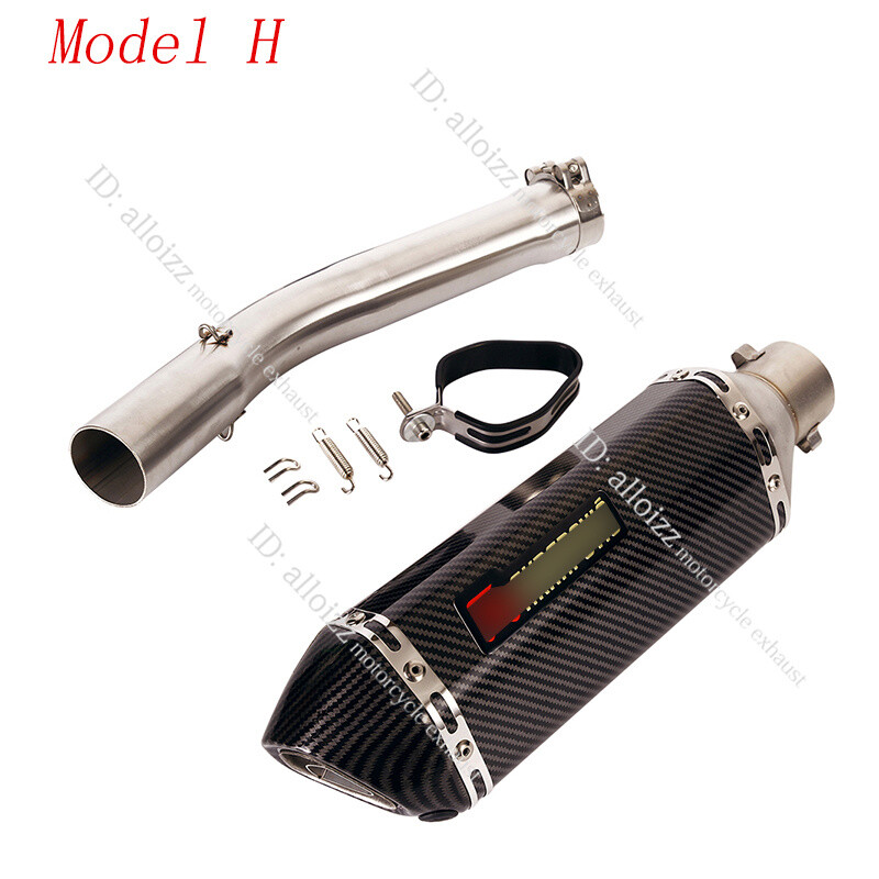 For Yamaha YZF R6 1998-05 Exhaust Mid Pipe With DB Killer Slip On Muffler 370mm