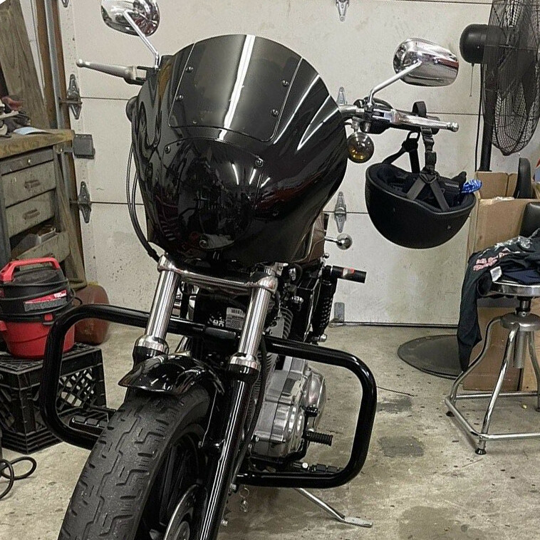 Quarter Fairing Windshield Fit For Harley Dyna Low Rider FXDL Street Bob 95-05