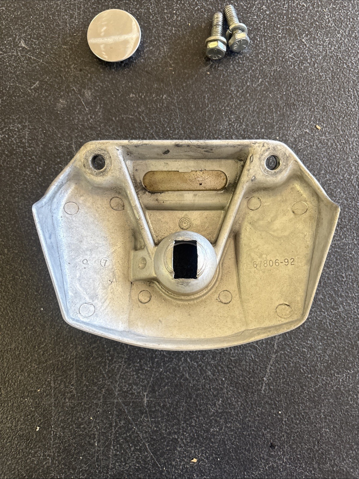 1992 Harley Sportster Headlight Eyebrow Mount Bracket Cover Trim