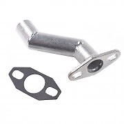 32-40mm Silver Offset Intake Manifold w/Gasket For 49/66/80cc Motorized Bike