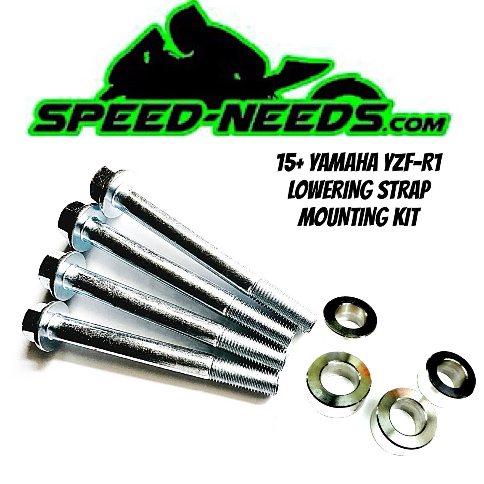 YAMAHA MT-10 MT-09 FZ10 LONGER BOLTS & SPACERS LOWERING STRAP INSTALLATION KIT