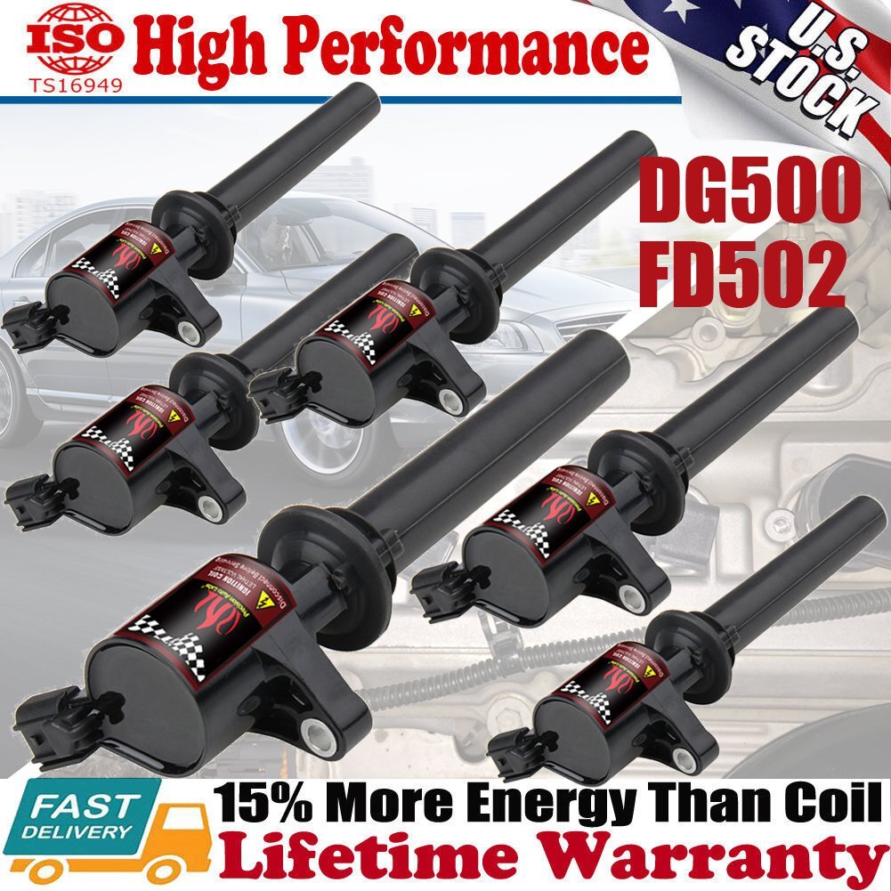 6Pack Ignition Coil For Ford Escape Taurus Mazda 3.0L V6 2003 2004 2005 2006-08