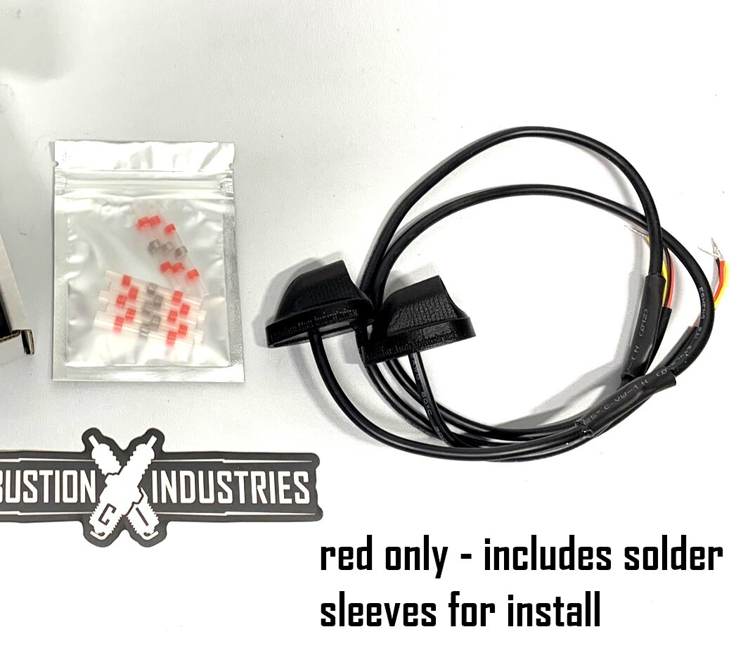 Micron LED Turn Signals Indicators Indian Scout Bobber [red/amber/INTERNATIONAL]