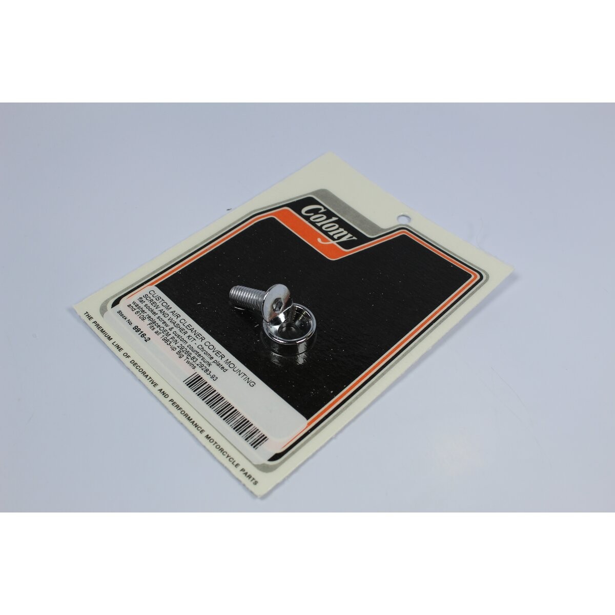 Colony Chrome Plated Air Cleaner Cover Mounting Kit – 9916-2