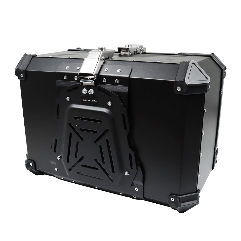 Aluminum Trunk 65L Motorcycle Top Case Waterproof Luggage Storage Tour Tail Box