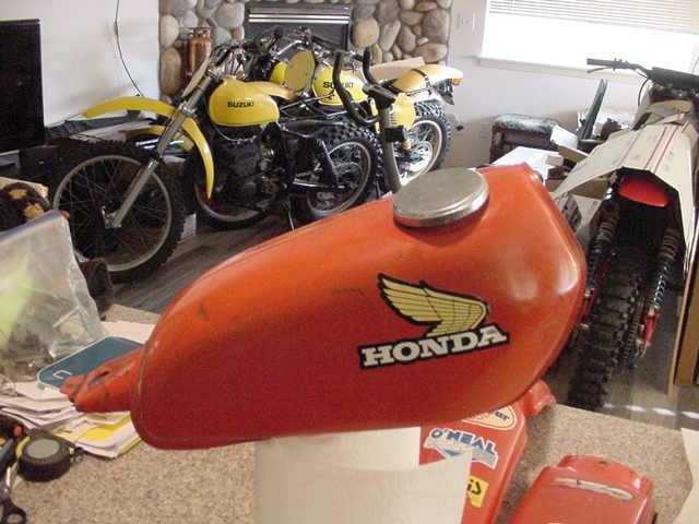 1977-1978 Honda XR 75 OEM Gas Fuel Tank 17500-153-000ZA