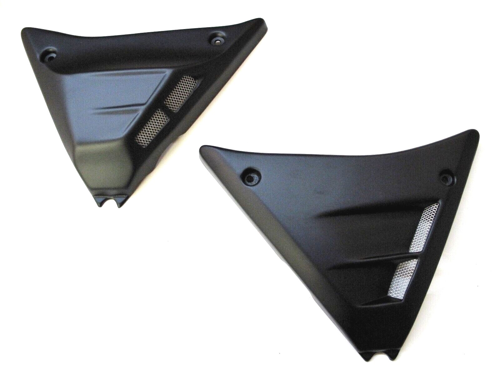 OUTLAW CYCLE PRODUCTS FXR SIDE COVERS 82-94 VENTED BLACK HARLEY