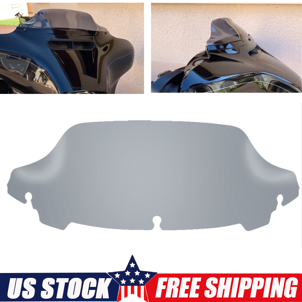 For Harley Touring Electra Glide 6” Smoke Wave Windshield Windscreen 1996-2013