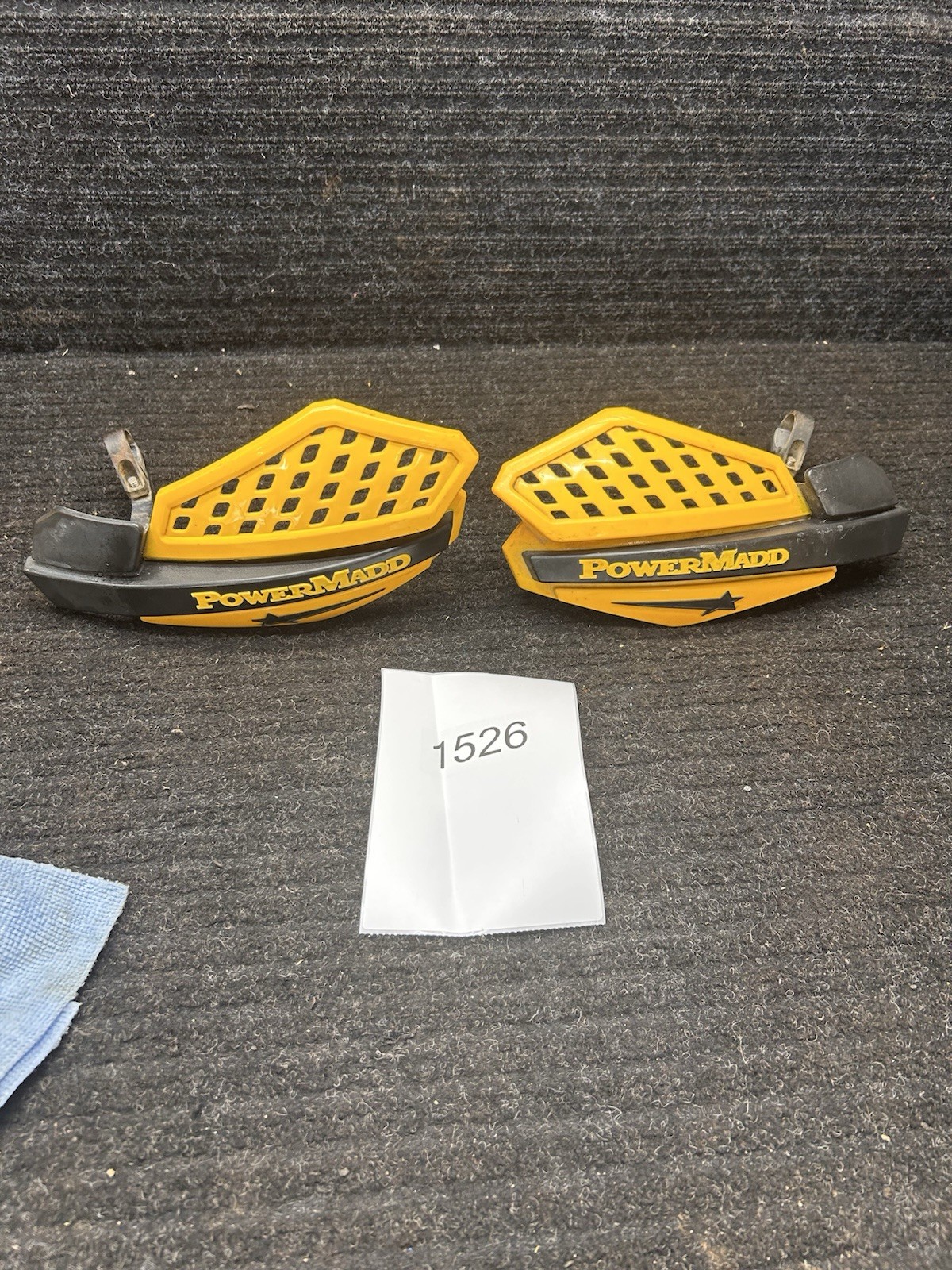Powermadd Atv Handle Bar Hand Guards Black & Yellow Std Bar Fit 7/8 W Mounts