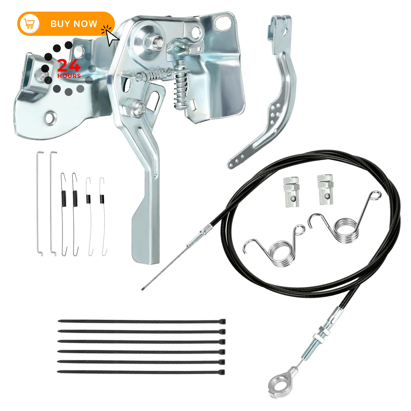 EOPOAYI 71 inch Go Kart Throttle Cable and Linkage 71 Inch, Black