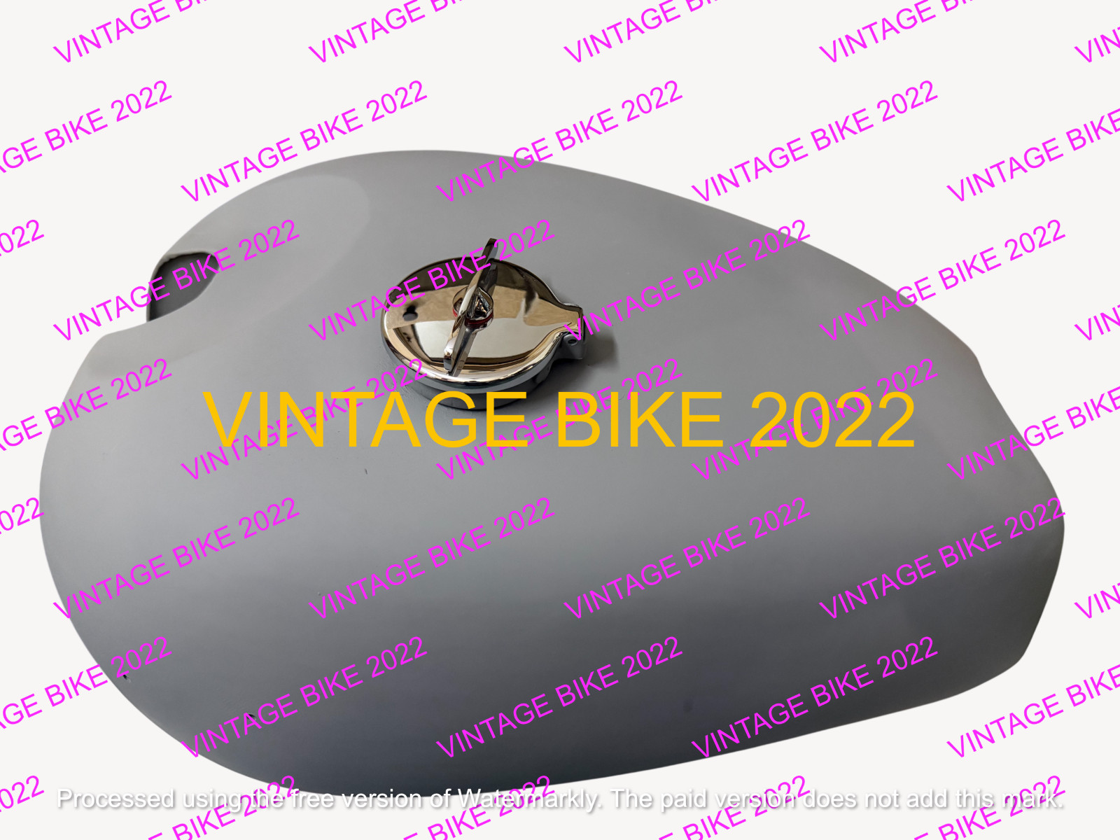 PANTHER M100 M120 RAW STEEL PETROL TANK & cap/FIT FOR