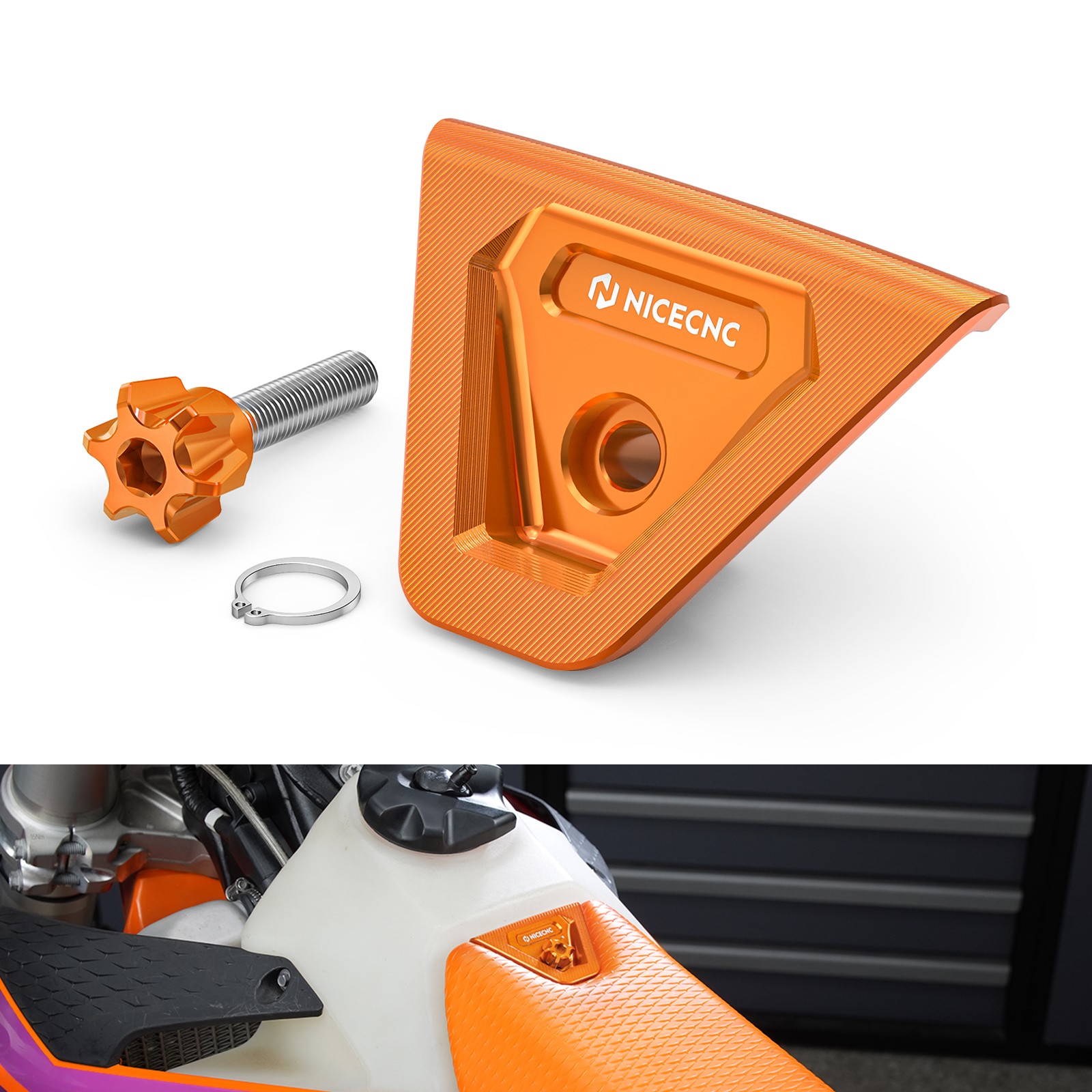 NICECNC Seat Mount Bracket Cover For KTM 125 250 300-450 XC/SX/XCF/SXF 2023-2026