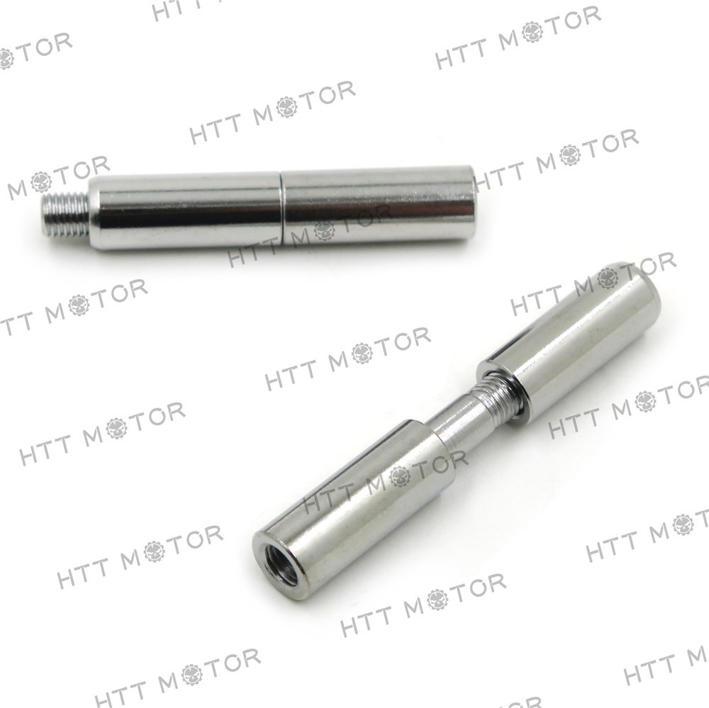 HTTMT Chrome 2″ Mirror Extensions Kit for Harley Softail Sportster Dyna Touring