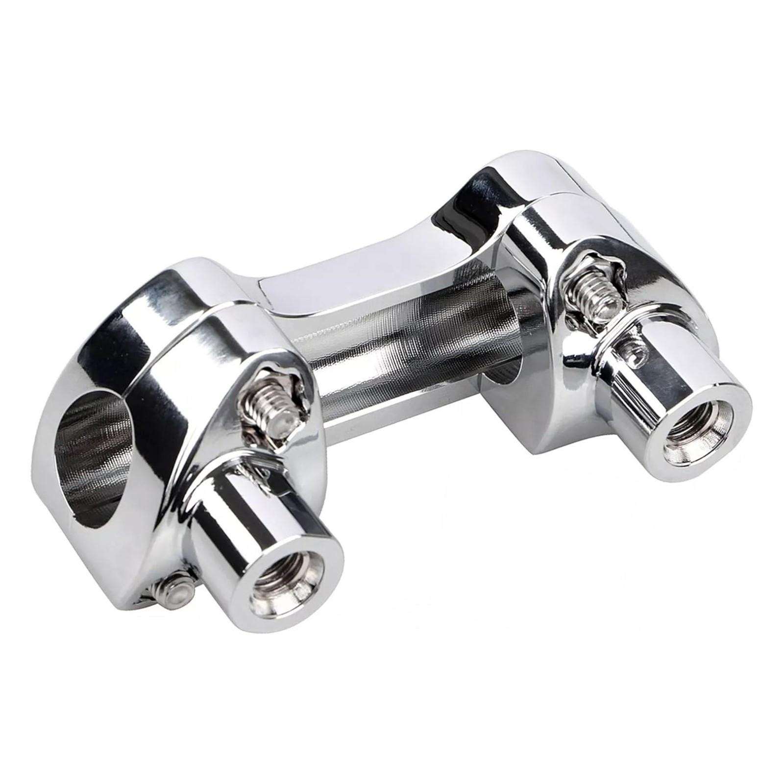 1.25” Handlebar Riser/Top Clamp Kit 2.0″ Tall for Harley Touring Models, Chrome