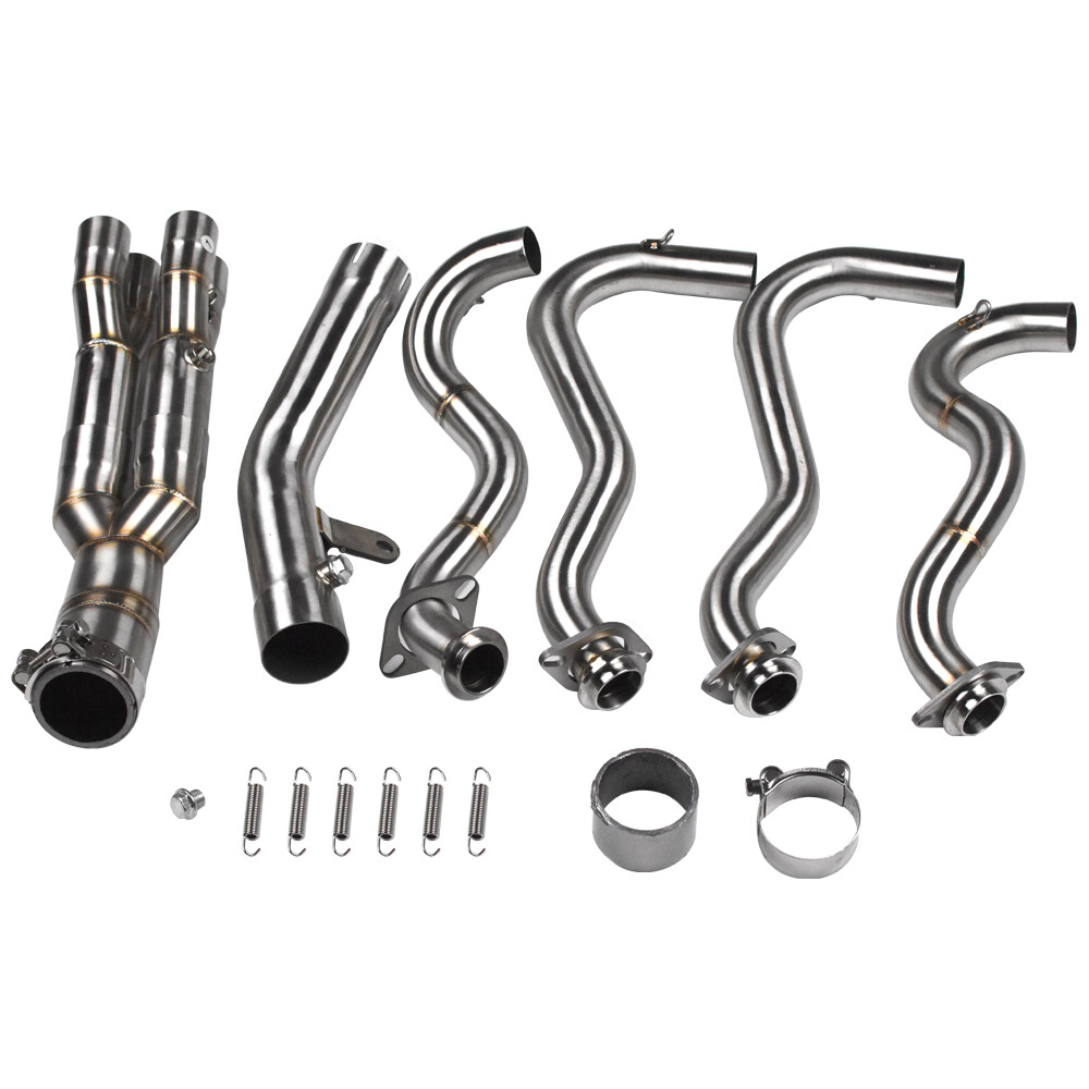 For Kawasaki Ninja ZX6R 2009-2022 Full System Header Exhaust Front Mid Link Pipe