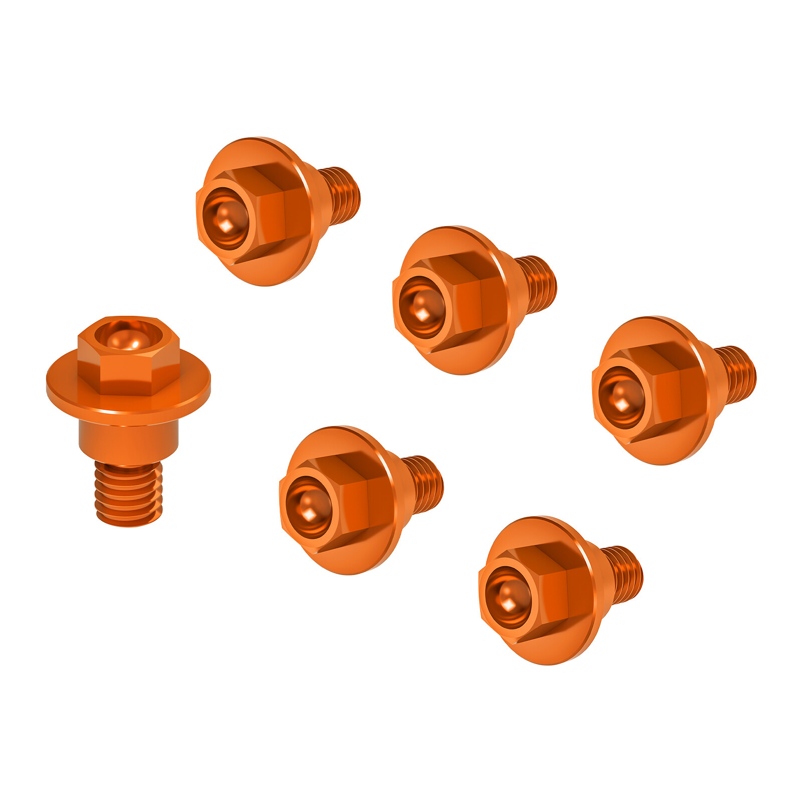 6X Front Fork Guard Bolts For KTM 125 250 300 390 400 450 500 525 XC XC-F EXC F