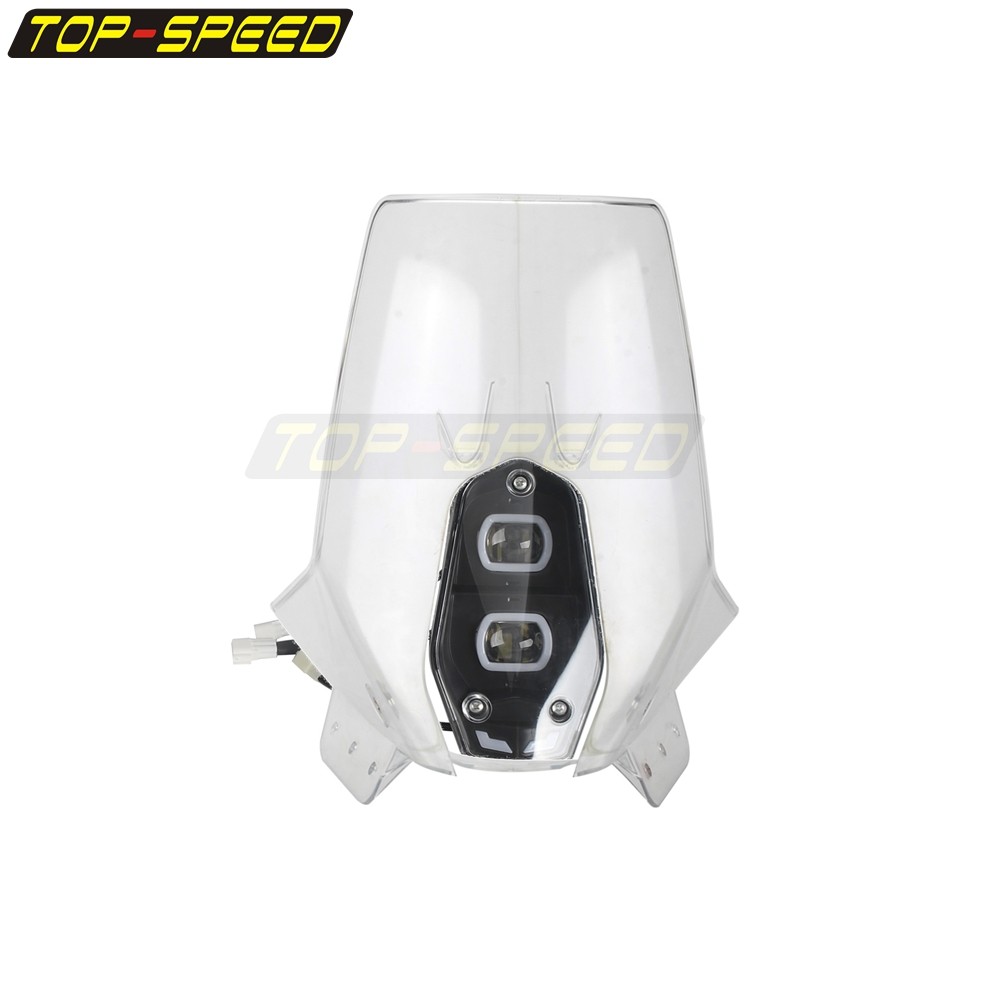 Rally Fairing Windshield W/ LED Headlight For 450 RALLY REPLICA 690 790 701 BAJA