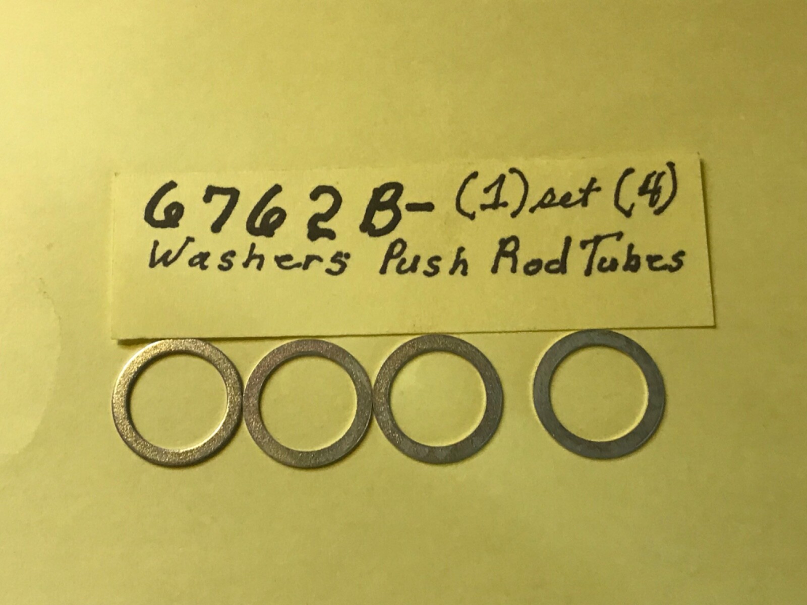 Harley 6762B (1) Set (4) Washers Push Rod Tubes Big Twins 1936-Present Sportster