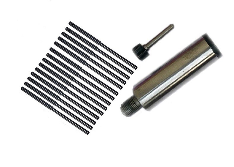 B & D Valve Seat Grinder Pilots14x Set (4.5mm-11/32) + B & D holder & Hex Drive