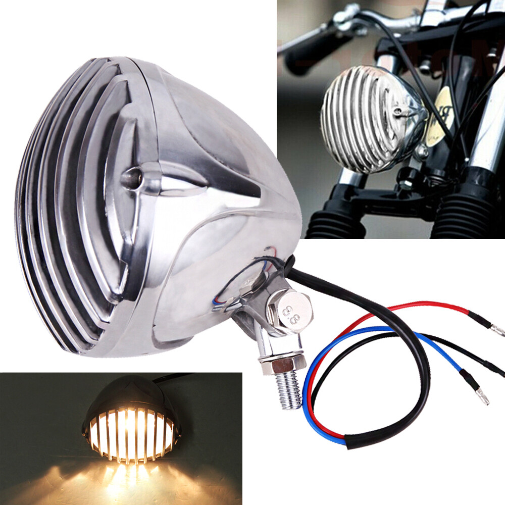 4.7″ Motorcycle Headlight For Harley Cruiser Chopper Cafe Racer Bobber Custom