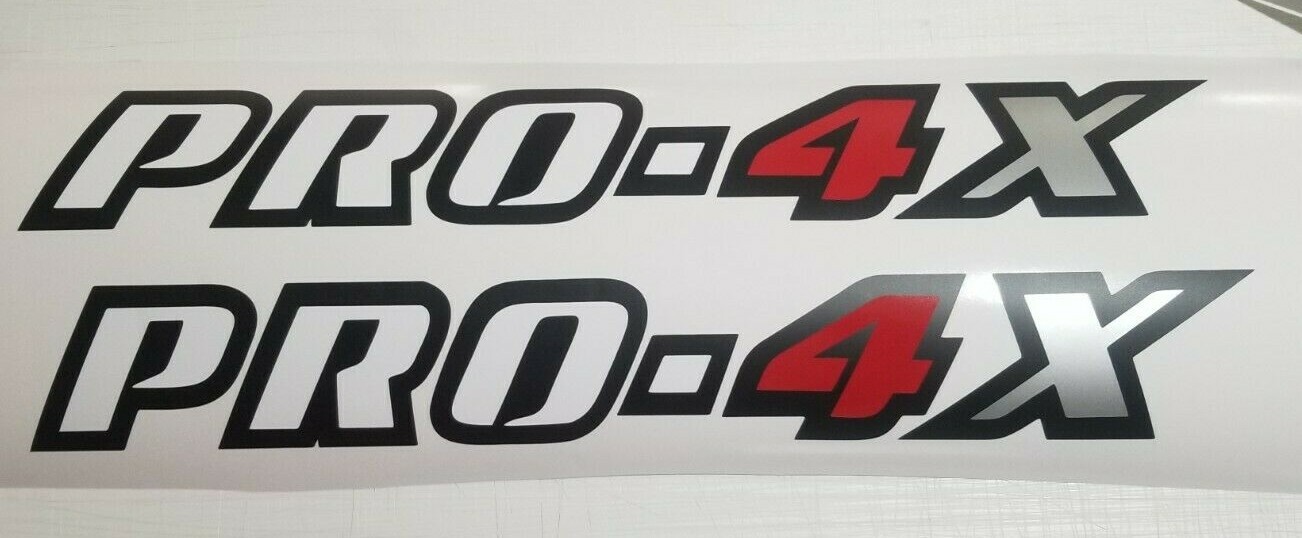 PRO-4X decal Sticker truck vinyl cut 18″ (set)