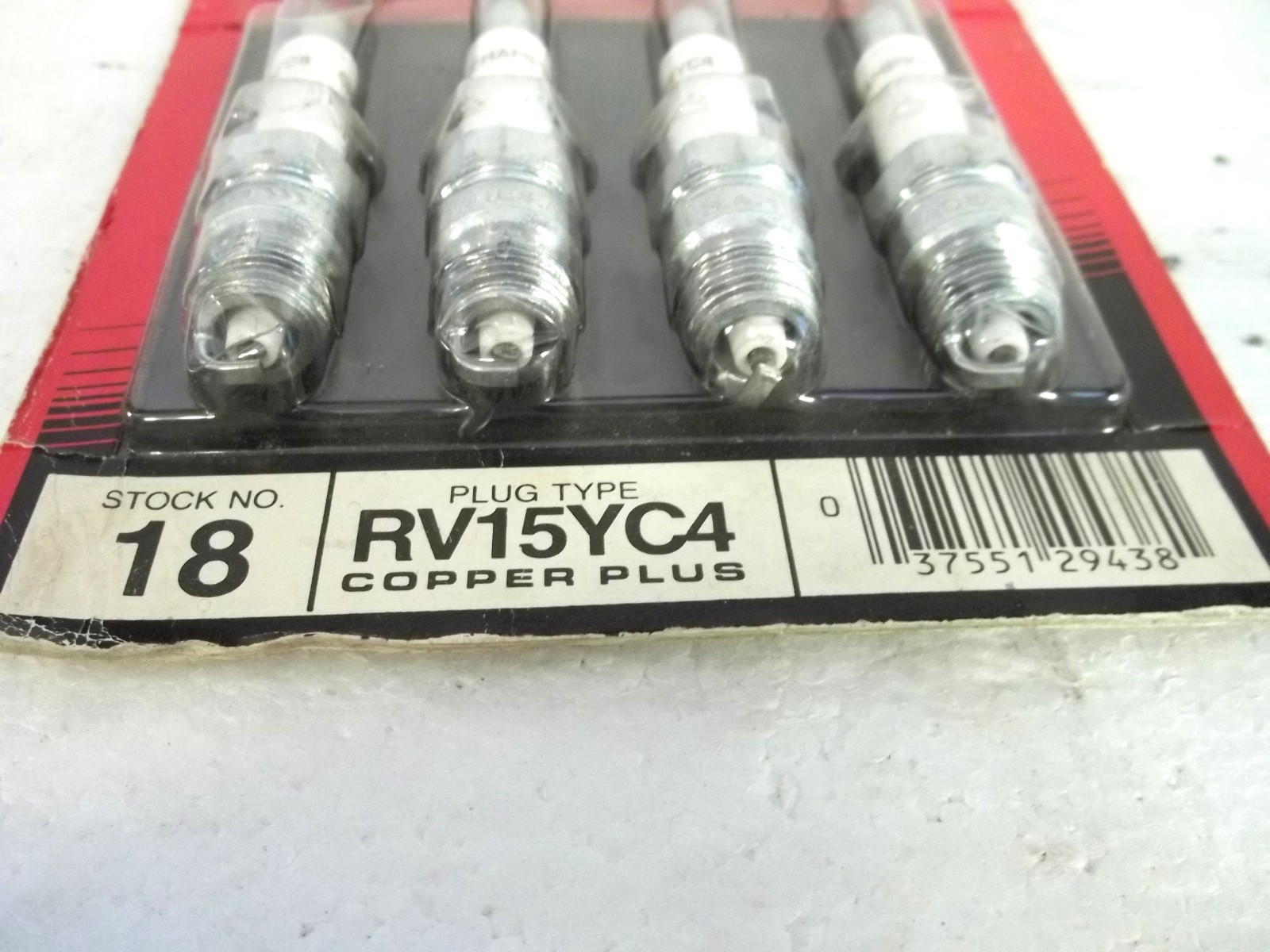(8 pack) Champion stock # 18 Copper Plus Spark Plugs RV15YC4