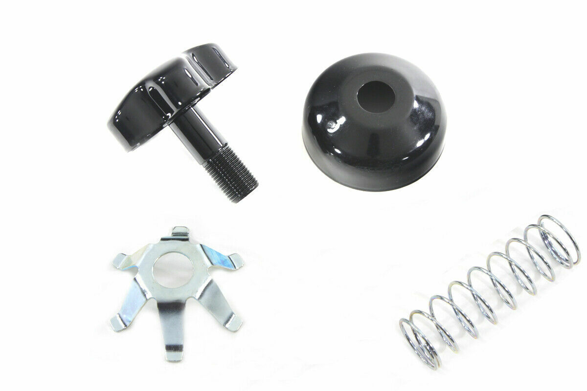 Fork Steering Damper Knob Kit Zinc Plated for Harley Davidson by V-Twin