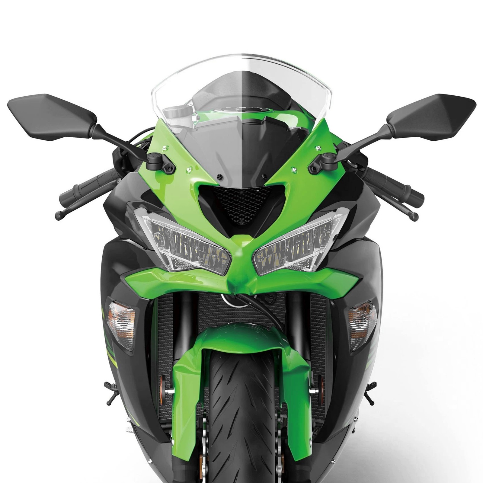 LED Front Headlight Assembly Headlamp Fit For Kawasaki Ninja ZX-4R ZX-4RR 23-24