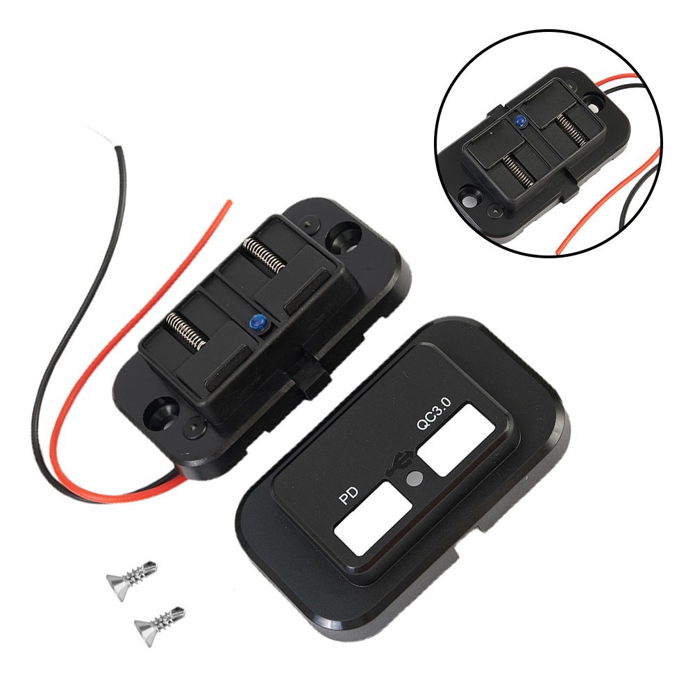 DC 12V-24V PD+QC3.0 USB Port Car RV Fast Charger Socket Power Outlet Waterproof