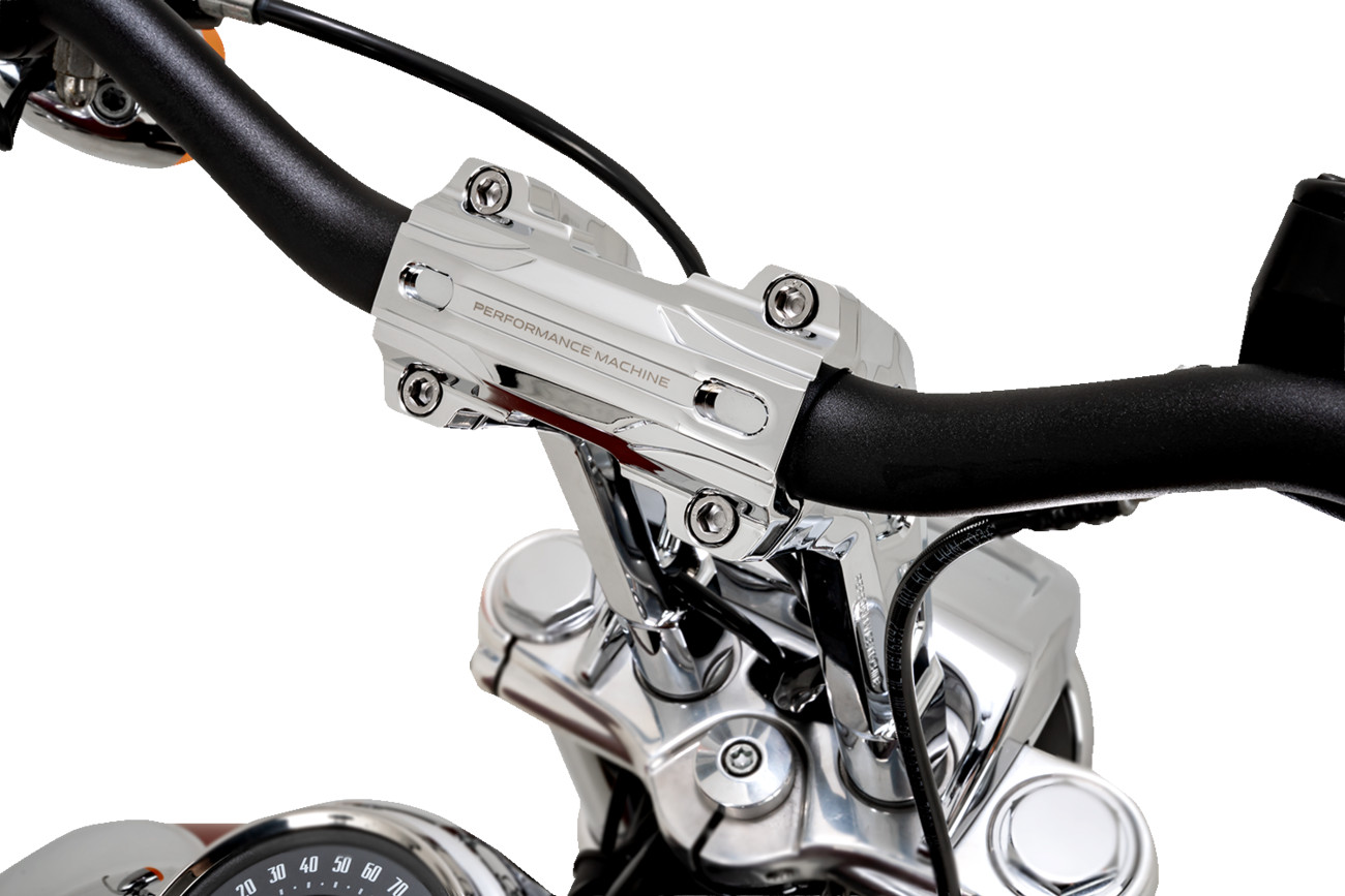 Performance Machine Phatbar Riser Kit 9in Chrome Internal Wiring 0208-2195M-CH