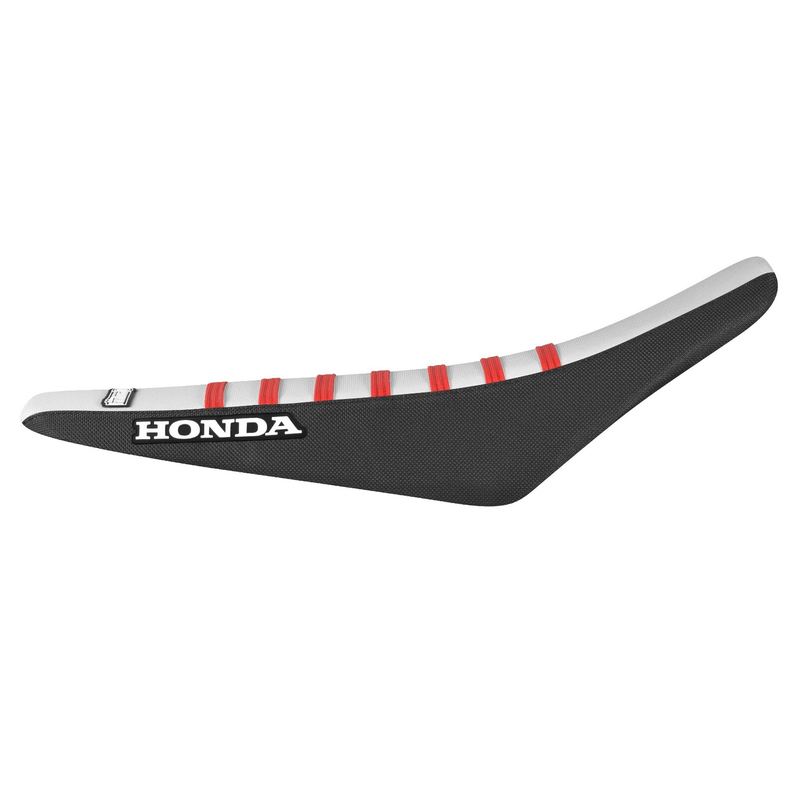 2009-2012 HONDA CRF 450 SEAT COVER by Enjoy MFG BLACK WHITE RED RIBS #45