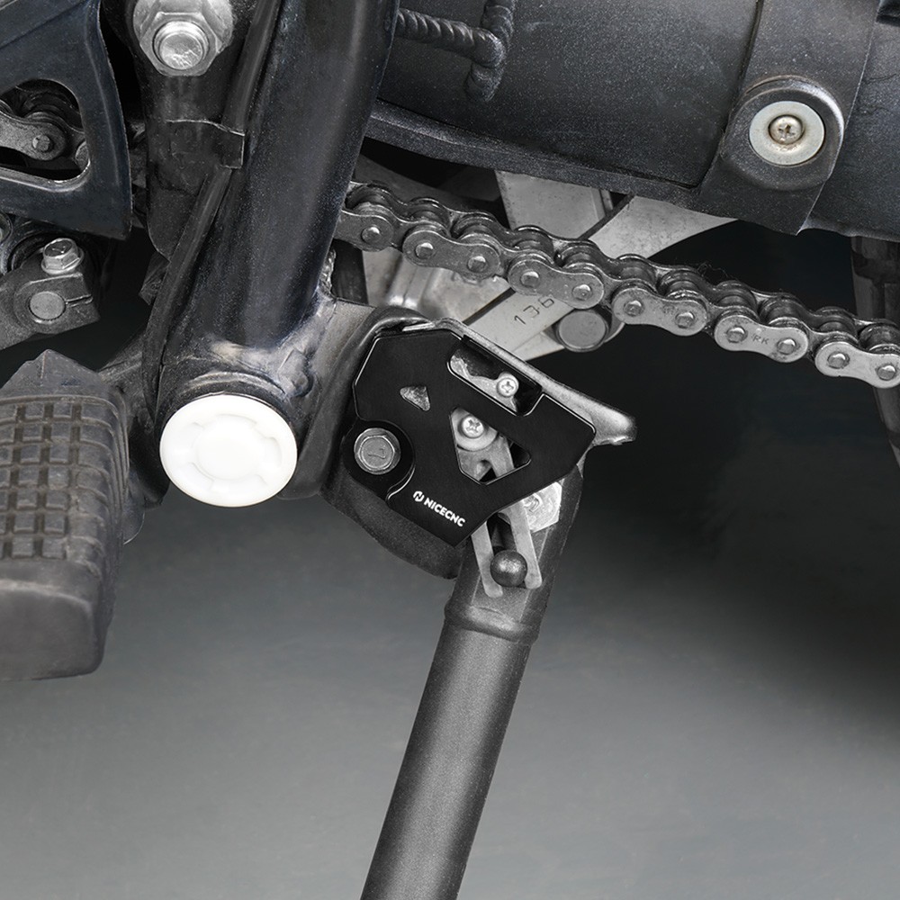 NICECNC Aluminum SideStand Switch Protector Cover For Kawasaki KLR650 2008-2018