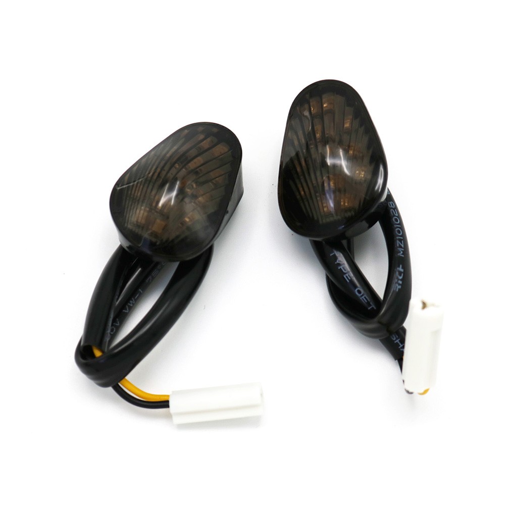 Smoke Flush Mount LED Turn Signals For Yamaha R1 R6 MT-07 MT-09 FZ1 FZ6 02-16