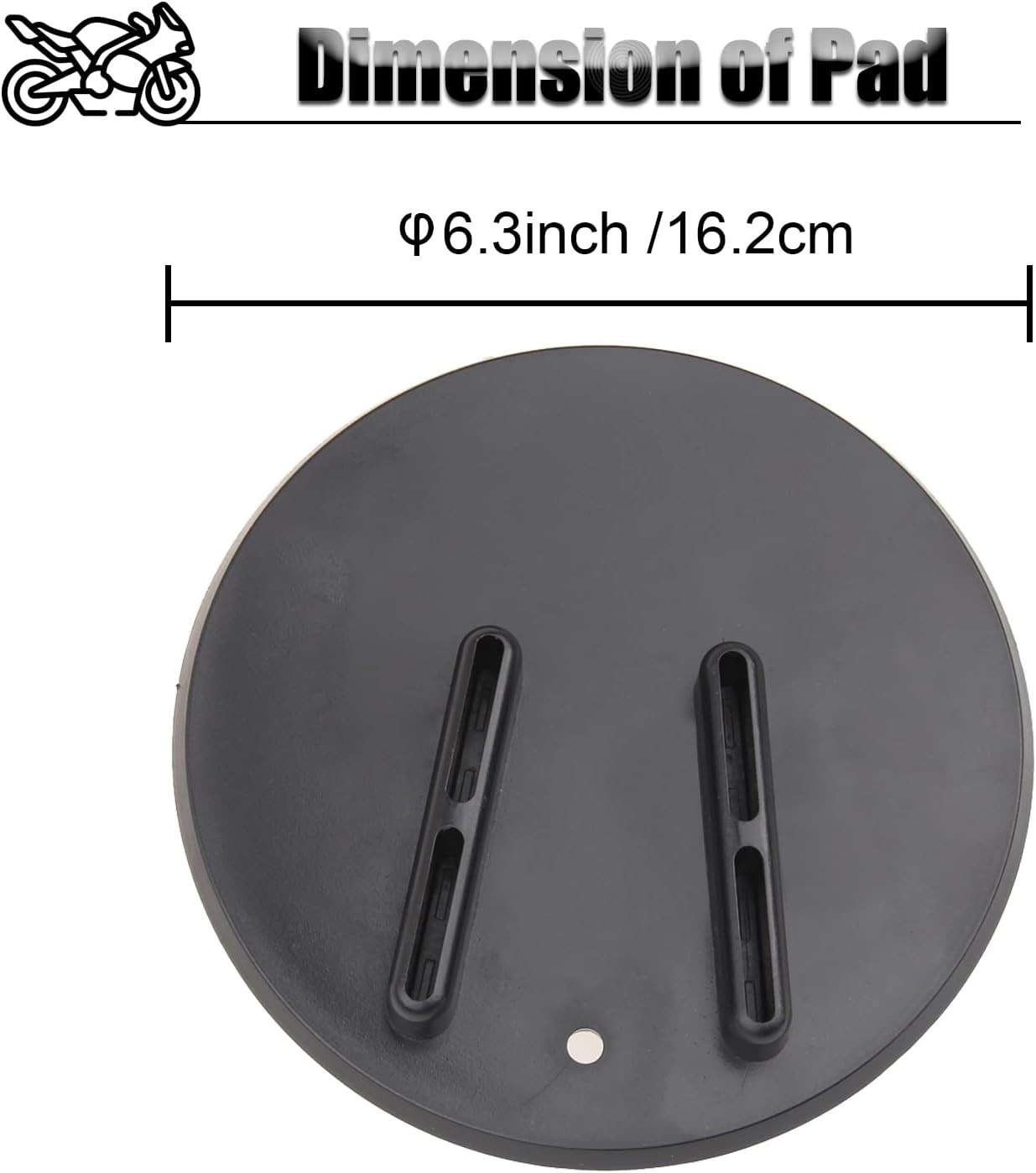 SUNPIE Motorcycle Kickstand Pad Stand Support Plate Black for All Motorcycle