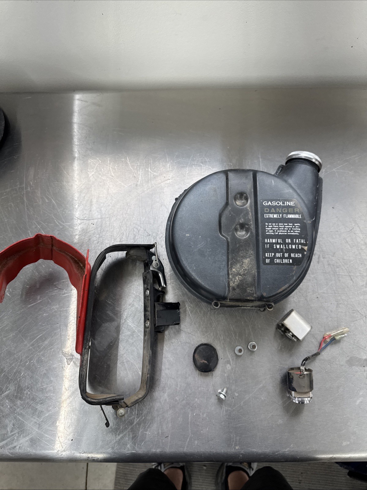Honda CT90 CT110 Trail 90 OEM GAS FUEL tank Spare Auxiliary Tank and Mount Strap